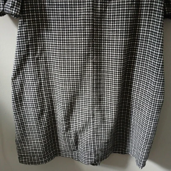J.Crew Women's Size Xs Small Dress Flannel Checkered Puff Sleeve Pockets Buttons - Picture 15 of 15